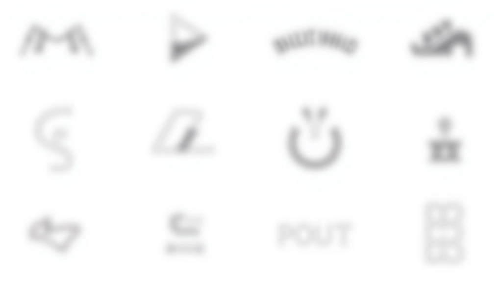 Verschiedene SVG-Vektorgrafiken: Logos, Icons und geometrische Formen, alle skalierbar und mit geringem Dateigröße